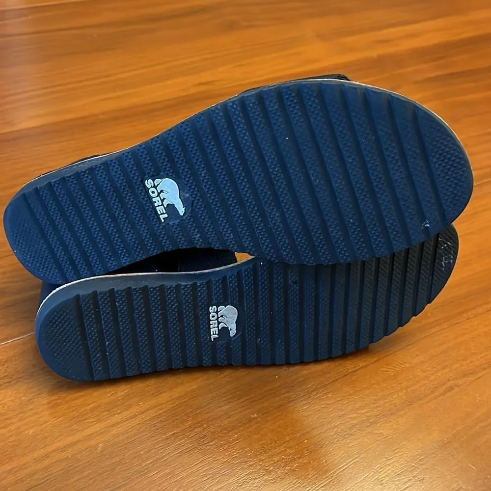 Sorel Ella cross strap sandal leather / elastic strap side 8.5 - Picture 6 of 7